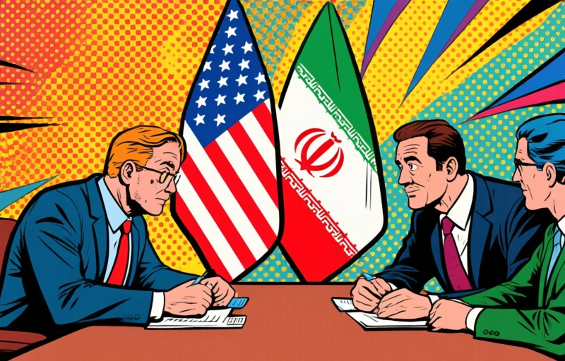 Visuele weergave van Aandelenrally door hoop op Amerikaans-Iraanse deal