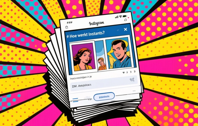 Visuele weergave van Instagram Instants