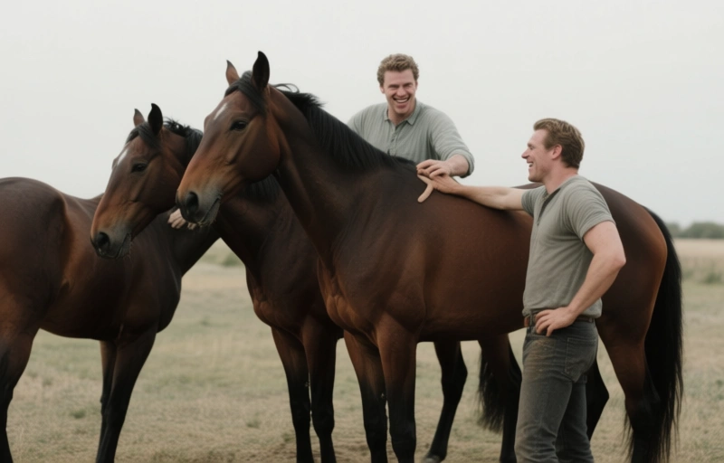 Harrison Todd wird von drei Hengsten gedeckt