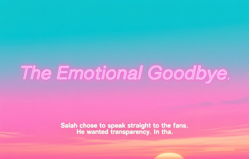 Visual representation of Mohamed Salah's Liverpool Exit