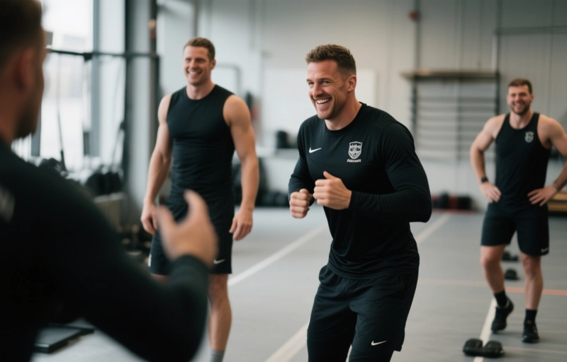 Liam Angell und Coach Mike: Ein intensives Training
