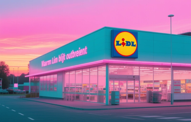 Visuele weergave van Nieuwe Lidl in Nederland