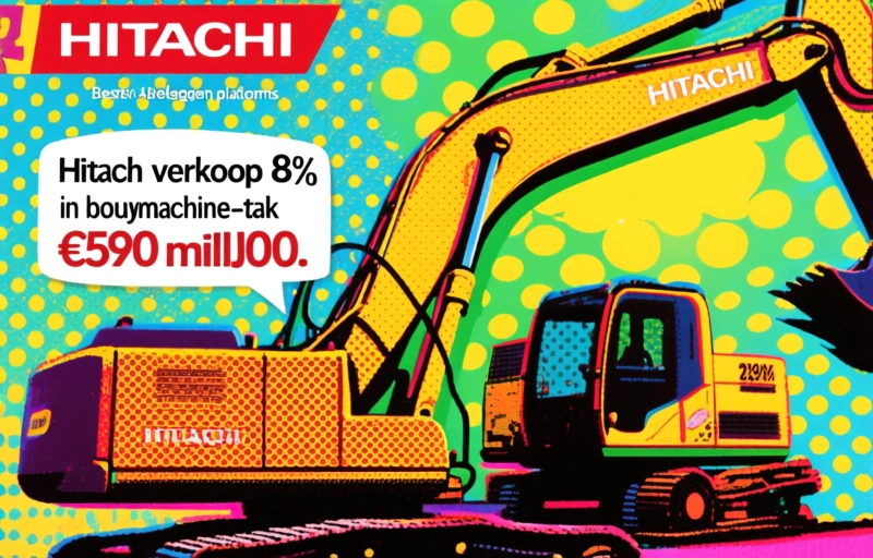 Hitachi verkoopt 8% in bouwmachine-tak voor €590 miljoen