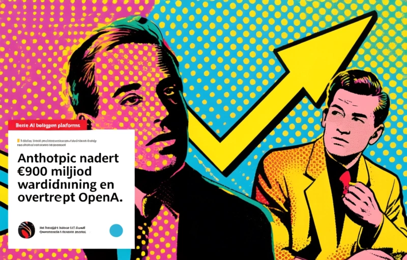 Anthropic nadert €900 miljard waardering en overtreft OpenAI