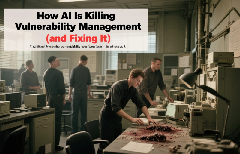 Visual representation of How AI Is Killing Vulnerability Management (and Fixing It)