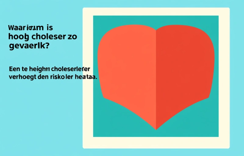 Visuele weergave van Te veel mensen met te hoog cholesterol in Nederland