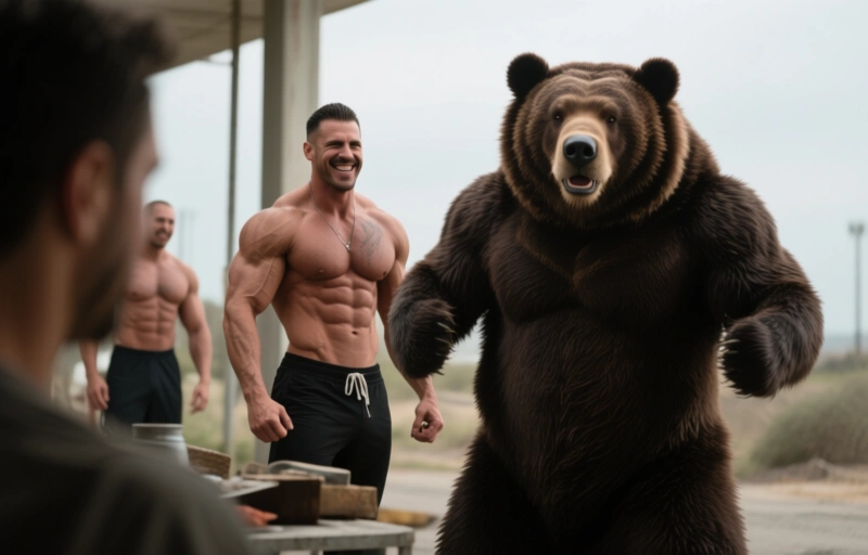 Maxim Torres dominiert Will Angell bei Muscle Bear Porn