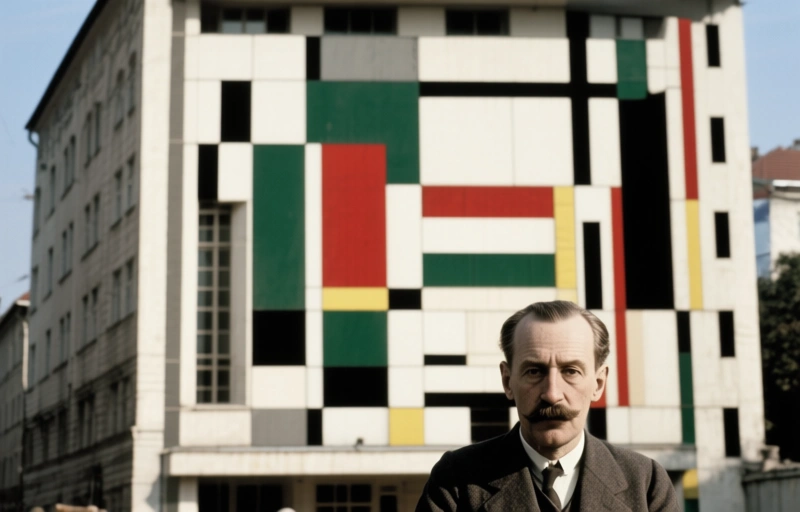 Visual representation of Van Doesburg's Hungarian Connection