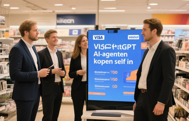 Visuele weergave van Visa ChatGPT integratie