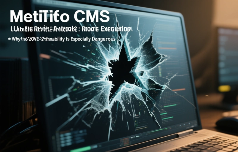 Visual representation of MetInfo CMS Flaw Under Active Attack