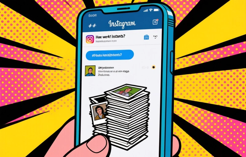 Visuele weergave van Instagram Instants