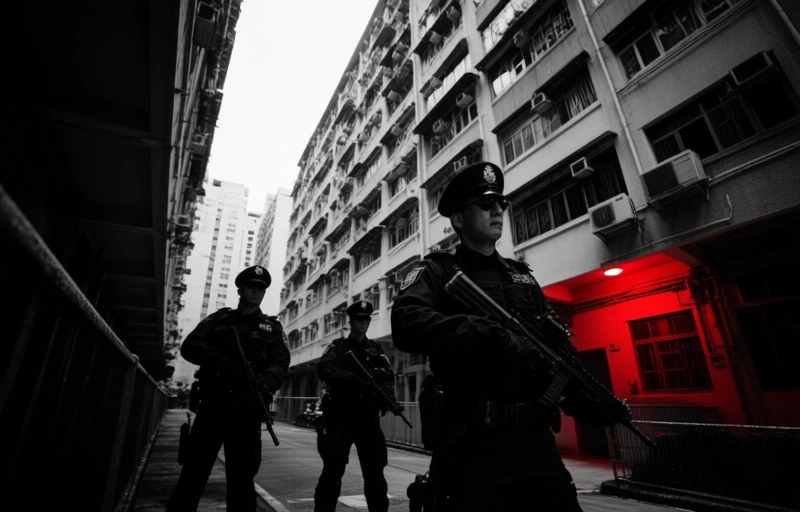 Visuele weergave van Politie pakt illegale gokkers op in China met drones