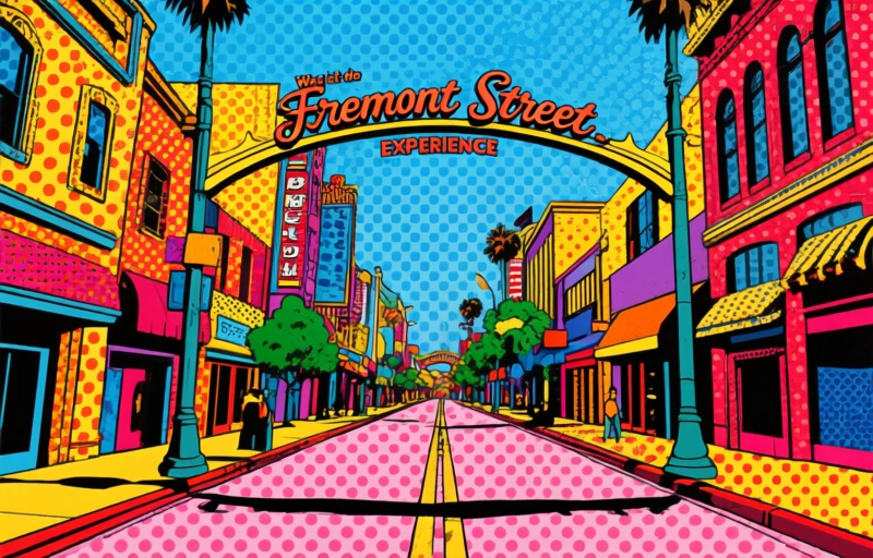 Visuelle Darstellung von Fremont Street Experience