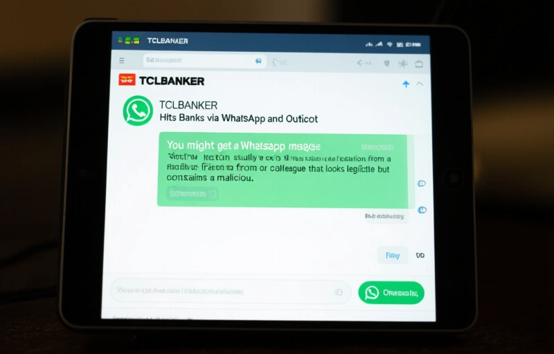 Visual representation of TCLBANKER Trojan Hits Banks via WhatsApp and Outlook