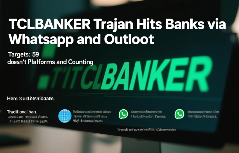 Visual representation of TCLBANKER Trojan Hits Banks via WhatsApp and Outlook