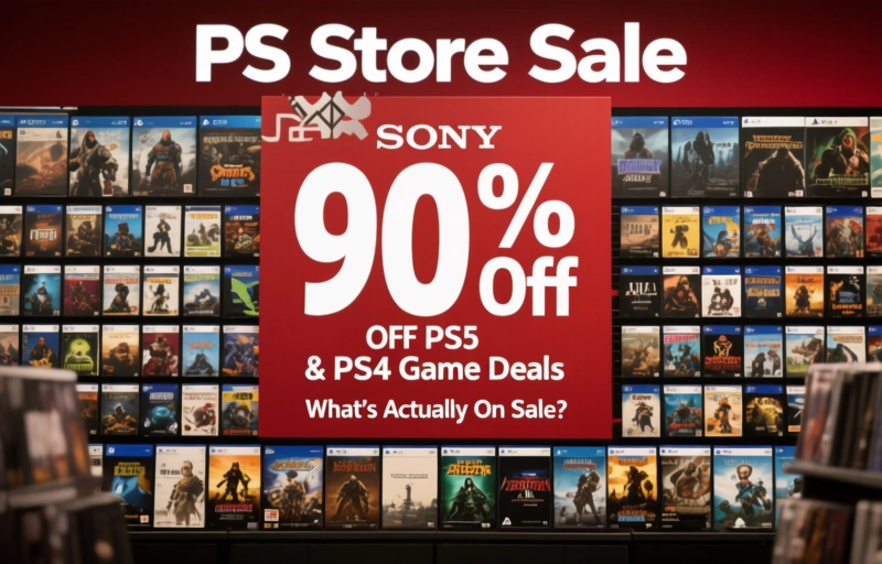 Visual representation of PS Store Sale