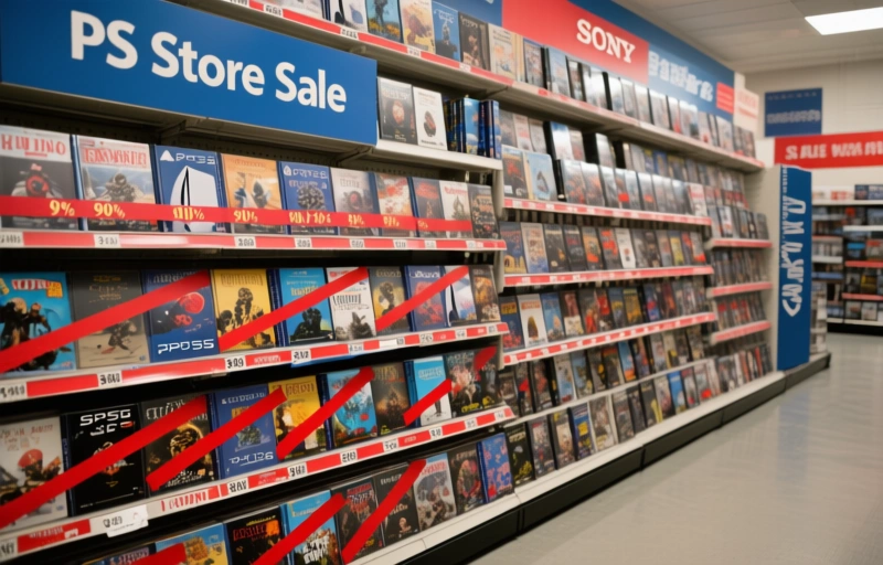 Visual representation of PS Store Sale