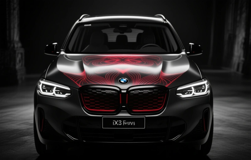 BMW iX3 Flow Edition: Animated E Ink Hood Debuts