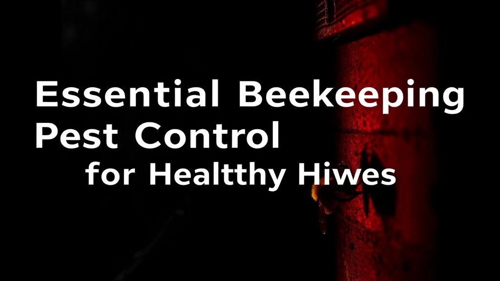 Essential Beekeeping Pest Control for Healthy Hives