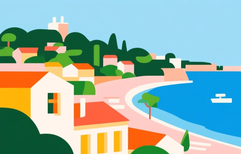Visual representation of Cannes Architecture Through the Decades