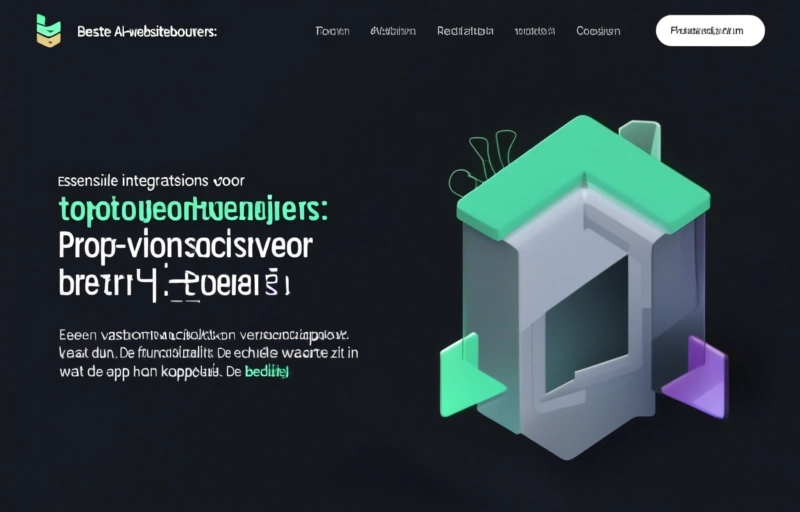 Visuele weergave van Beste AI-websitebouwers