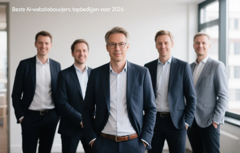 Visuele weergave van Beste AI-websitebouwers