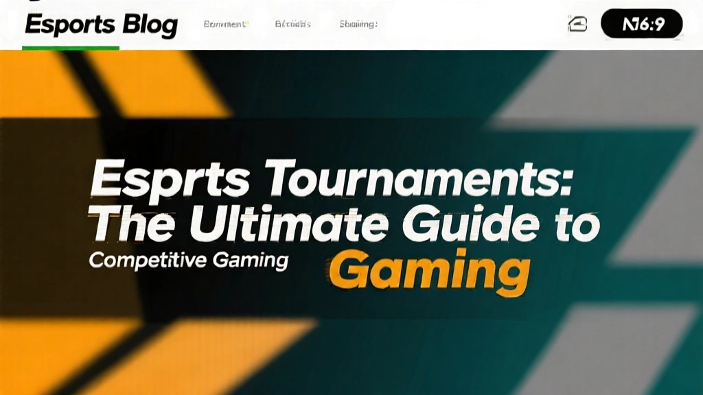 Esports Tournaments: The Ultimate Guide to Competitive Gaming