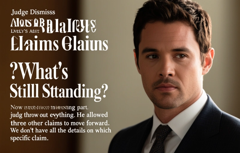 Visual representation of Judge Dismisses Most of Blake Lively's Claims Against Justin Baldoni