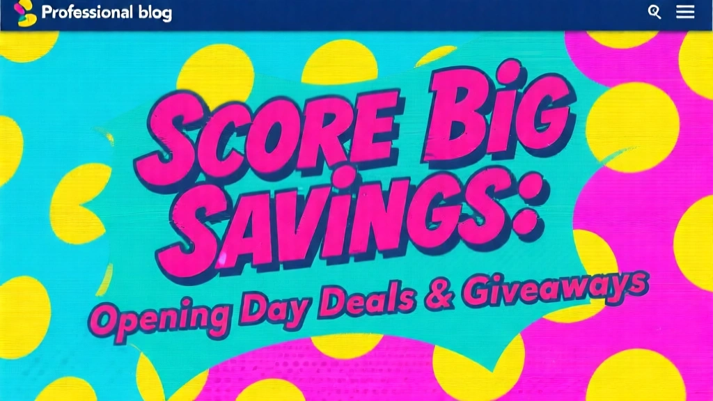Score Big Savings: Opening Day Deals & Giveaways
