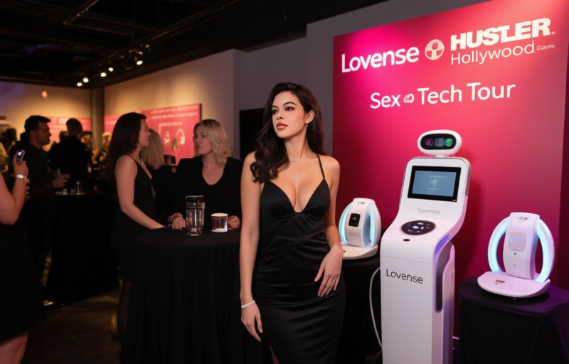 Visual representation of Lovense and Hustler Hollywood Launch Sex Tech Tour