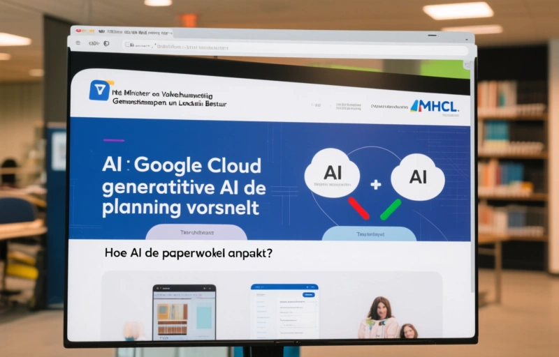 Visuele weergave van AI website bouwen