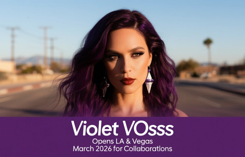 Visual representation of Violet Voss Opens LA & Vegas March 2026 for Collaborations