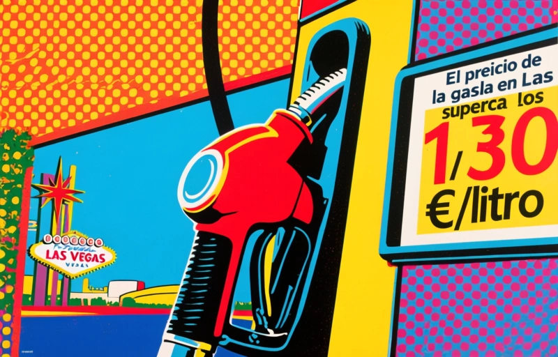 El precio de la gasolina en Las Vegas supera los 1,30 €/litro