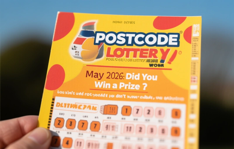 Visual representation of Postcode Lottery Results May 2026