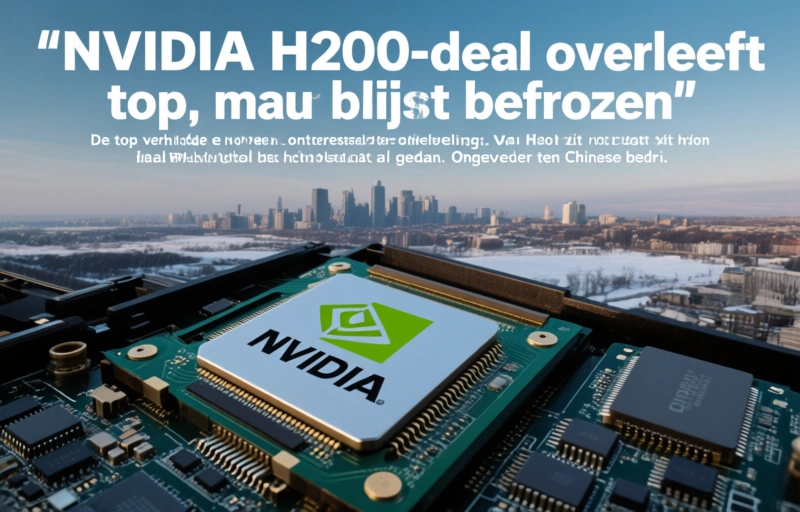 Visuele weergave van Nvidia H200-deal overleeft top, maar blijft bevroren
