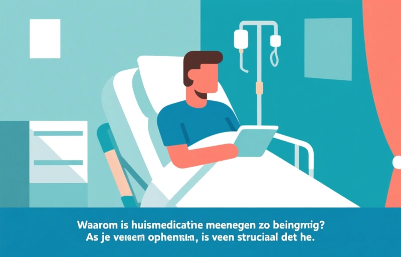 Visuele weergave van Ziekenhuisopname? Neem je eigen medicijnen mee