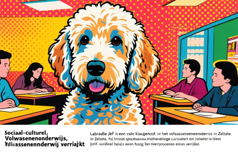 Labradoodle Jef: de hond die volwassenenonderwijs verrijkt