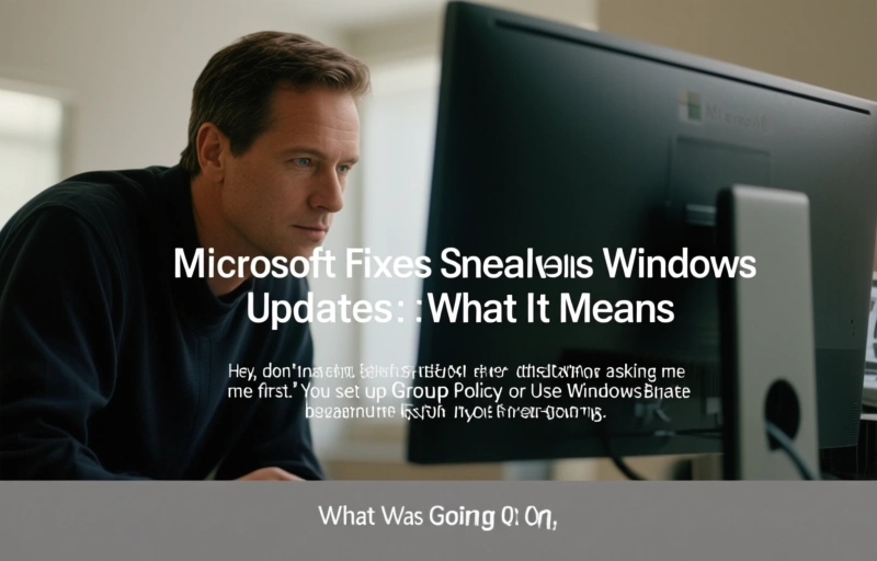 Visual representation of Microsoft Fixes Sneaky Windows Driver Updates