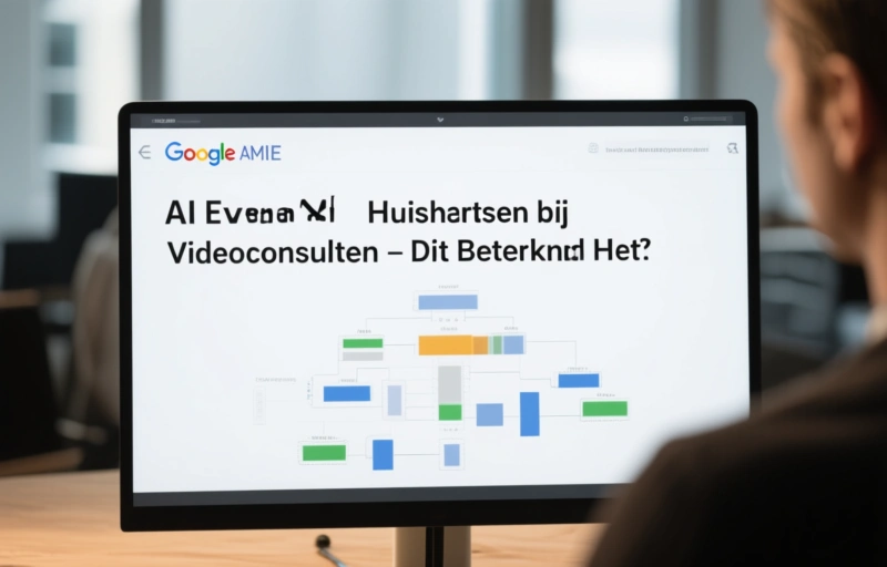 Visuele weergave van Google's AMIE AI Evenaart Huisartsen bij Videoconsulten – Dit Betekent Het