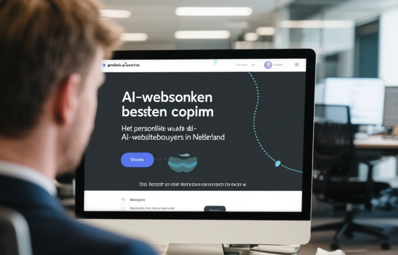 Visuele weergave van AI-website bouwen