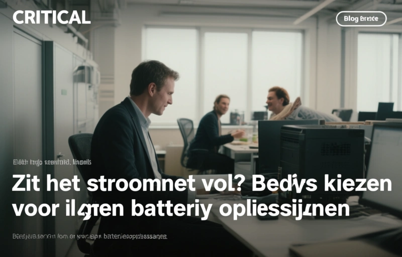 Zit het stroomnet vol? Bedrijven kiezen voor eigen batterijoplossingen