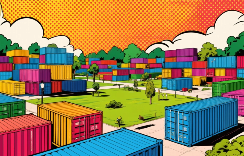 Visuelle Darstellung von Container Park in Las Vegas