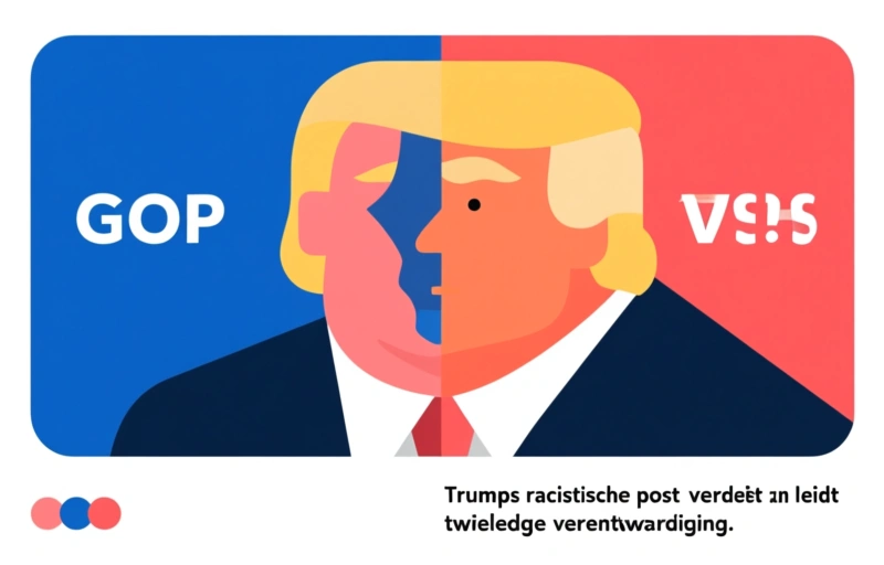 Trumps racistische post verdeelt GOP en leidt tot tweeledige verontwaardiging