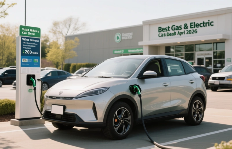 Visual representation of Best Gas & Electric Car Deals for April 2026