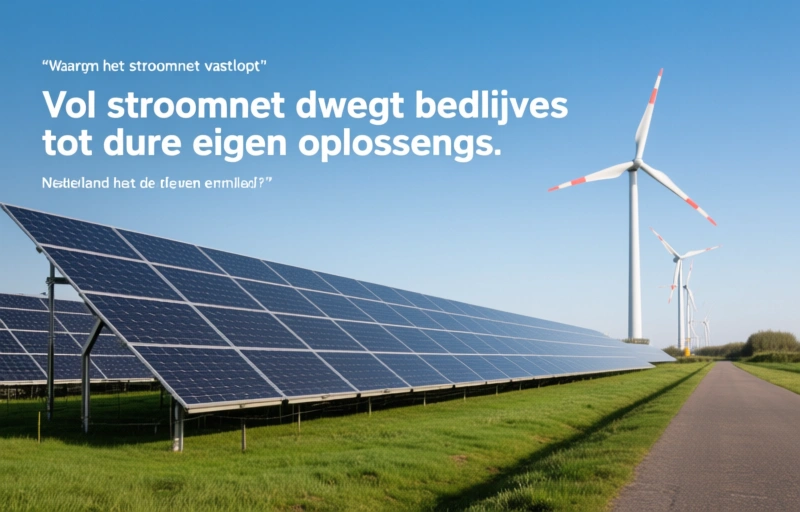 Visuele weergave van Vol stroomnet dwingt bedrijven tot dure eigen oplossingen