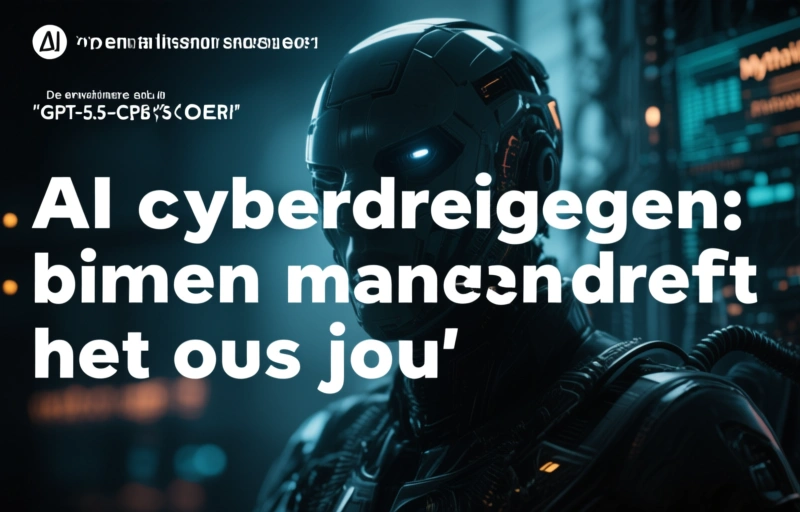 Visuele weergave van AI cyberdreigingen