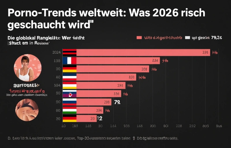 Visuelle Darstellung von Porno-Trends weltweit