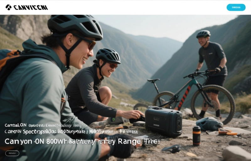 Canyon Spectral:ON 800Wh Battery Range Test