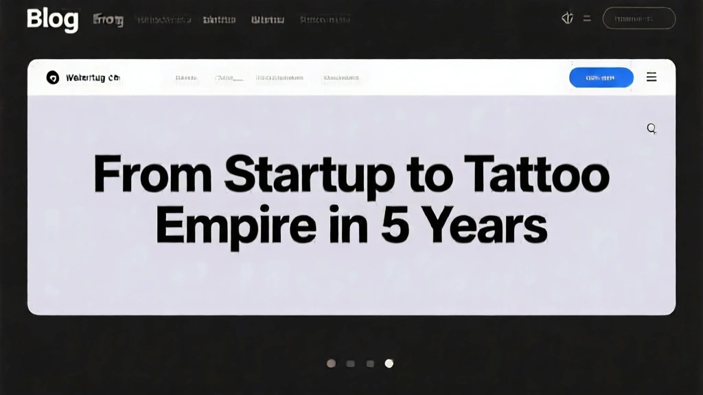 From Startup to Tattoo Empire in 5 Years