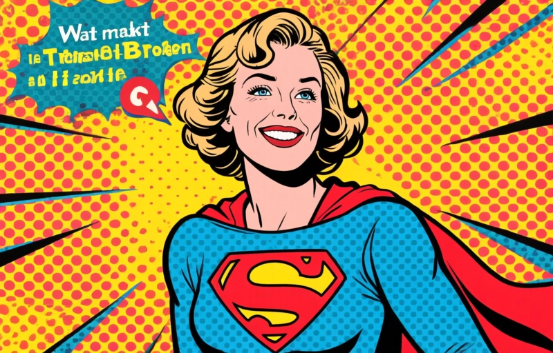 Visuele weergave van Troost voor superhelden